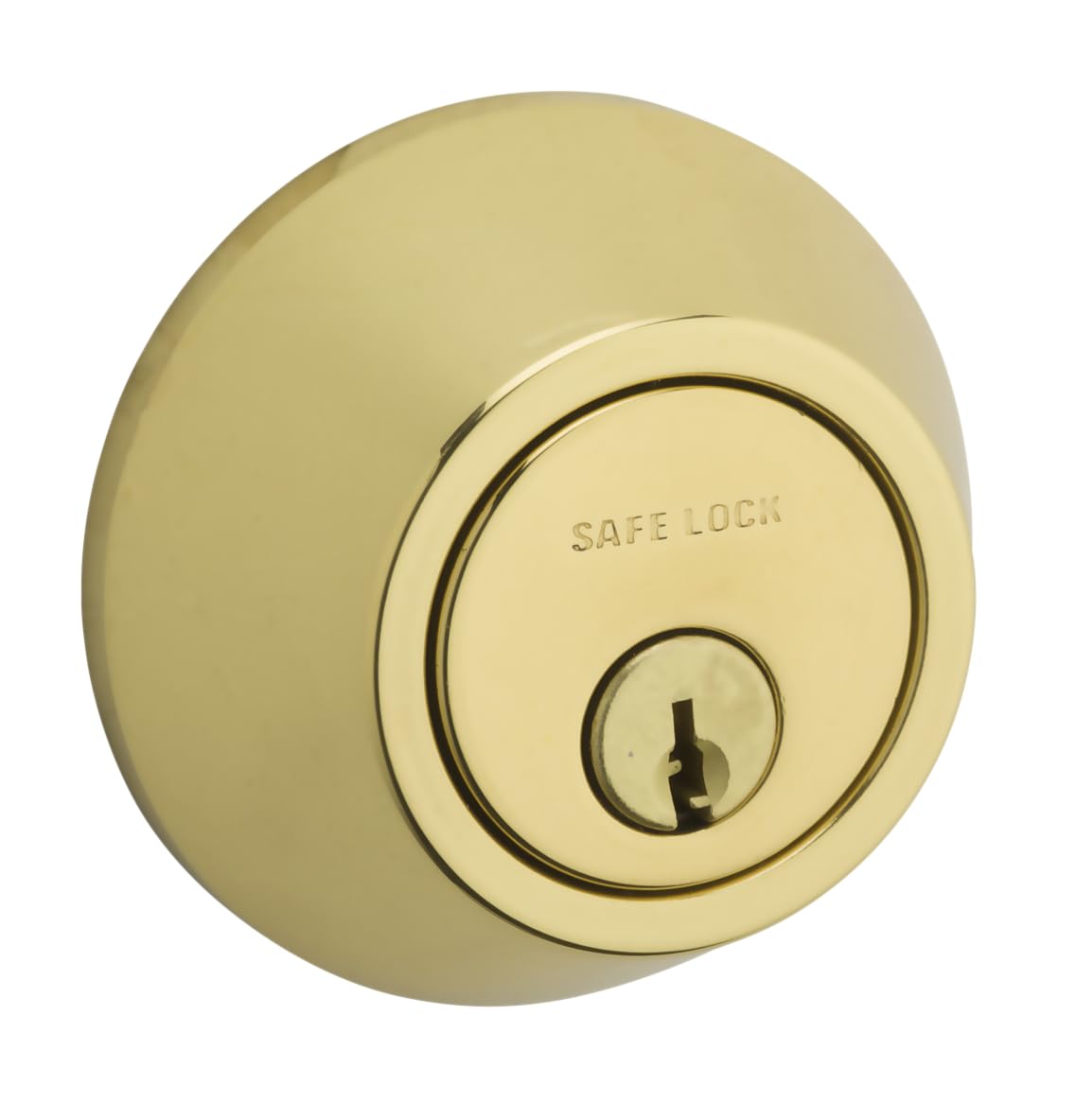 Weiser Safelock Brass Round Deadbolt Lock, ANSI/BHMA Grade 3 Certified Front Door Lock, Exterior Door Lock with Key, Traditional Door Locks for Entry Door 🍁 All In One Marketplace Canada