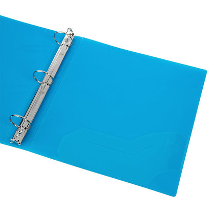Filexec 6492, 1" Frosted Ring Binder, Set of 6, 6 Assorted Colors, Blueberry, Strawberry, Grape, Lime, Lemon, Tangerine