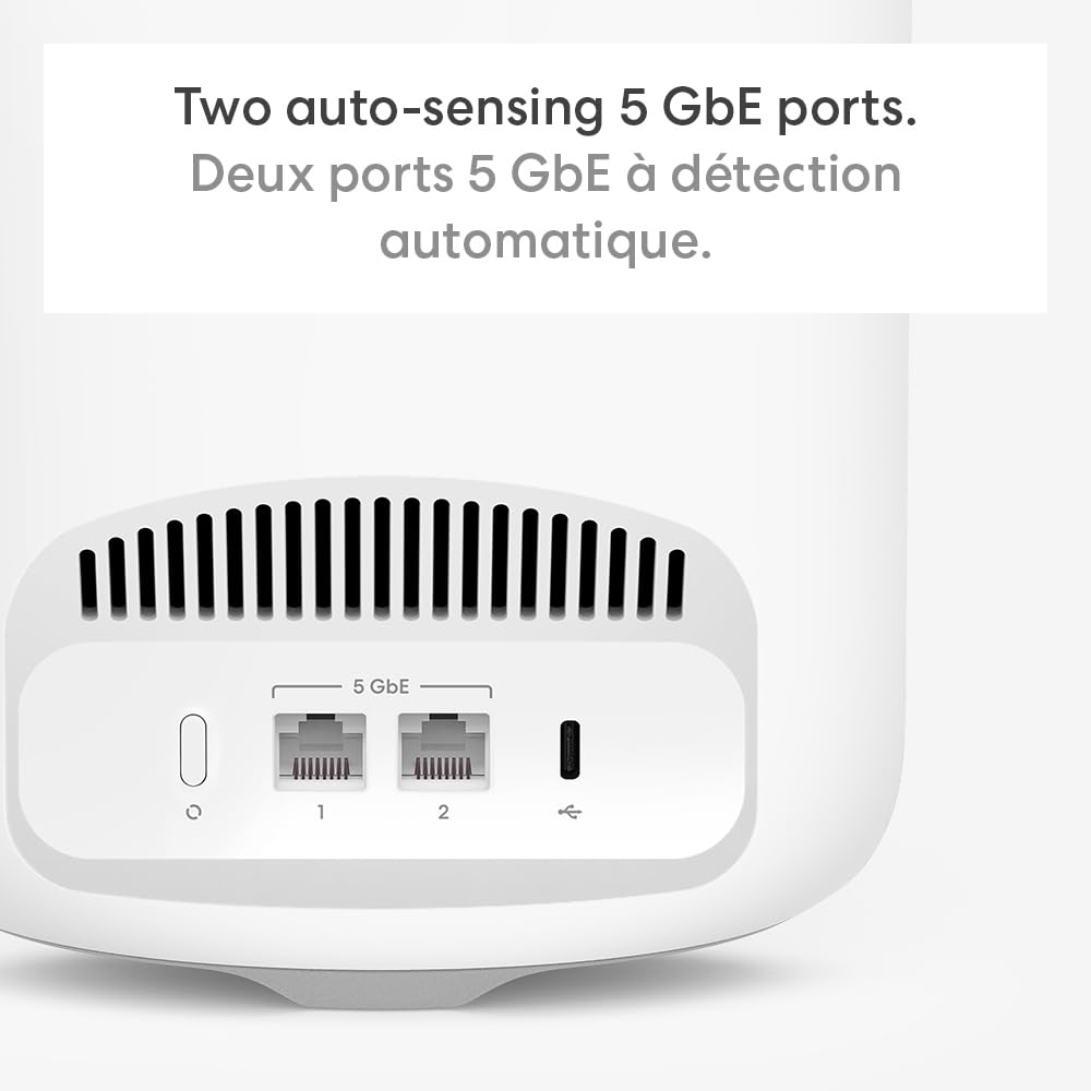 Amazon eero Pro 7 tri-band mesh Wi-Fi 7 router (newest model) - Supports internet plans up to 5 Gbps, Coverage up to 190 m², 1-pack