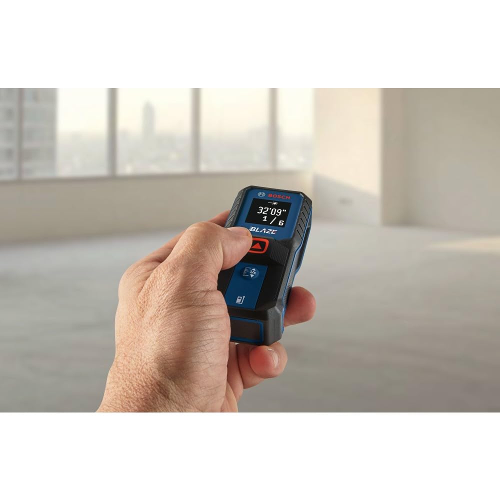 BOSCH GLM100-23 100 Ft Blaze Laser Distance Measure, Includes 2 AA Batteries, Distance Measuring Laser - Available at All In One Marketplace Canada