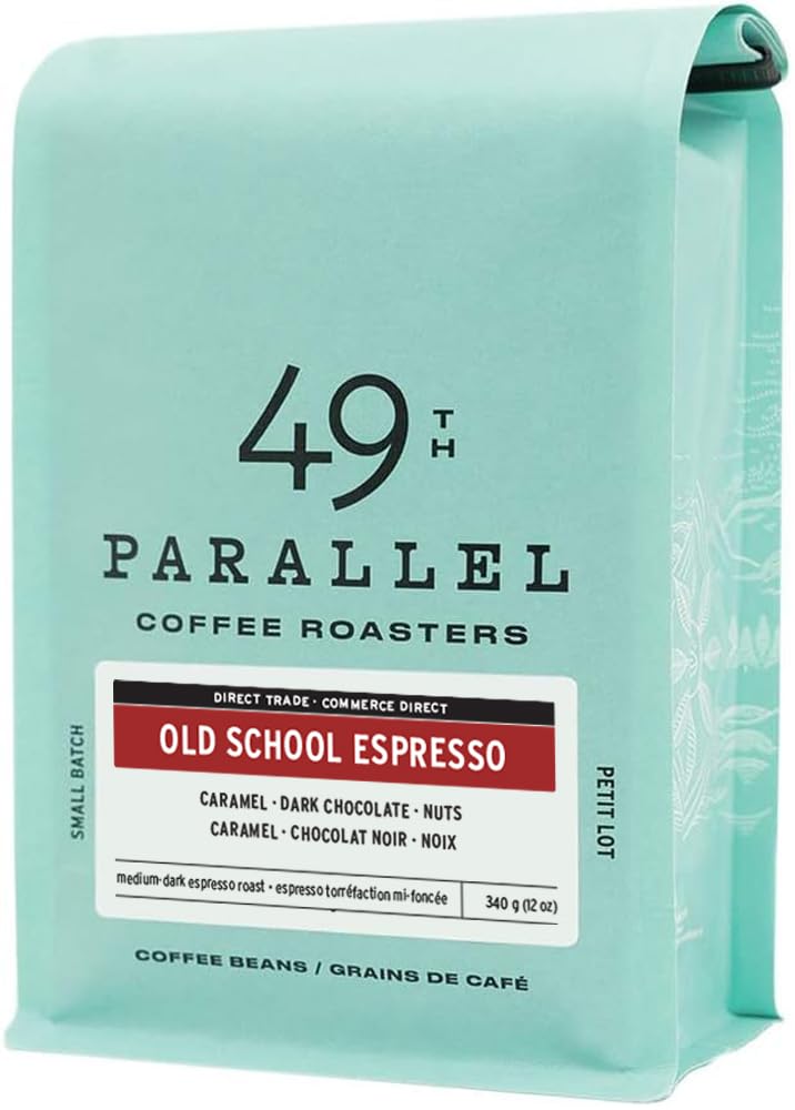 49th Parallel Coffee Roasters Old School Espresso Medium-Dark Roast Coffee Beans - 12 oz