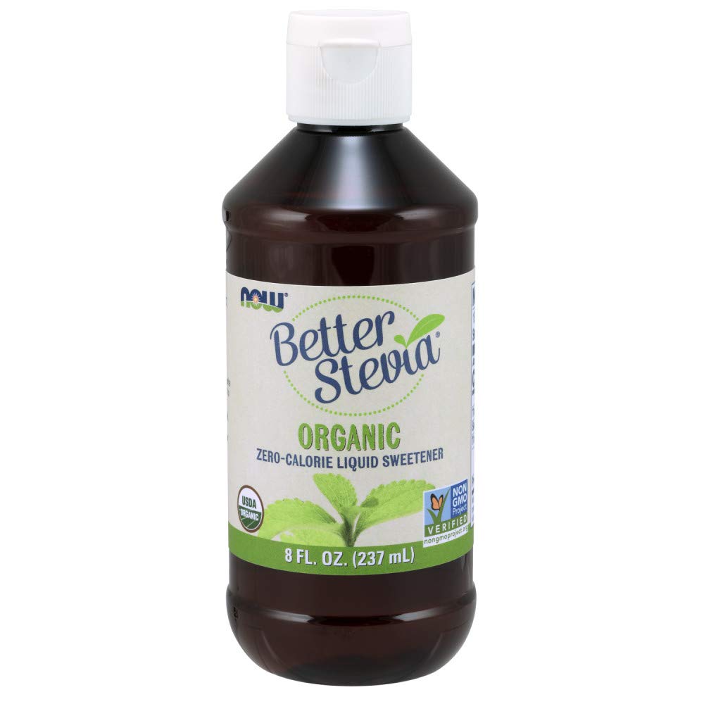 NOW Foods Better Stevia Organic Liquid - 8 oz Bottle