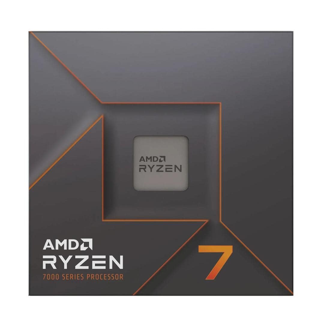 AMD Ryzen™ 7 7700X 8-Core, 16-Thread Unlocked Desktop Processor, Cooler not Included AMD
