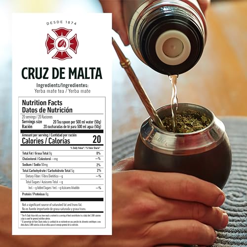 Cruz de Malta Yerba Mate – 1kg Loose Leaf Traditional Argentine Herbal Tea