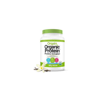 Orgain Organic Plant-Based Vanilla Bean Protein Powder - Vegan, Dairy-Free, Gluten-Free, 920g