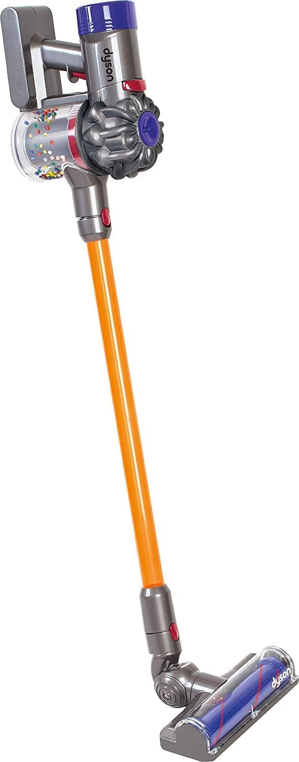 Casdon Dyson Cordless Vacuum Interactive & Officially Licensed Toy Dyson Vacuum for Children Aged 3+ Realistic Role-Play Fun, Purple Casdon