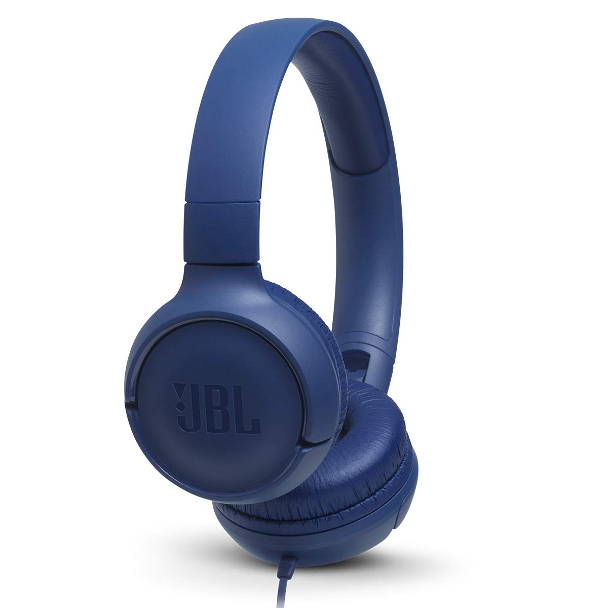 JBL Tune 500 Wired On-Ear Headphones with One-Button Remote/Mic - Blue