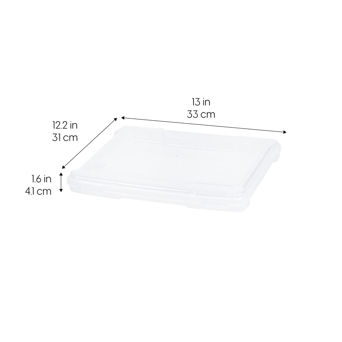 IRIS USA Board Game Storage |Made in USA| Slim Craft Case (10-Pack) - Clear