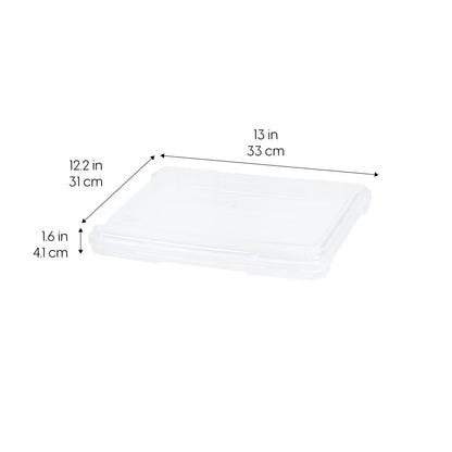 IRIS USA Board Game Storage |Made in USA| Slim Craft Case (10-Pack) - Clear