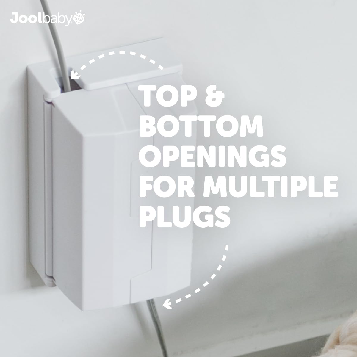 Outlet Cover Box for Child Safety (2 Pack) Duplex & Decorator Electrical Outlet Plates, Concealed Access Buttons, and Spacious Compartment - Jool Baby - Available at All In One Marketplace Canada