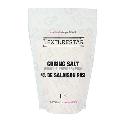 Texturestar Pink Curing Salt (Prague Powder #1), 1Kg (2.2lbs) | Meat Curing Salt for Charcuterie, Sausages, Ham, Bacon, Jerky & More