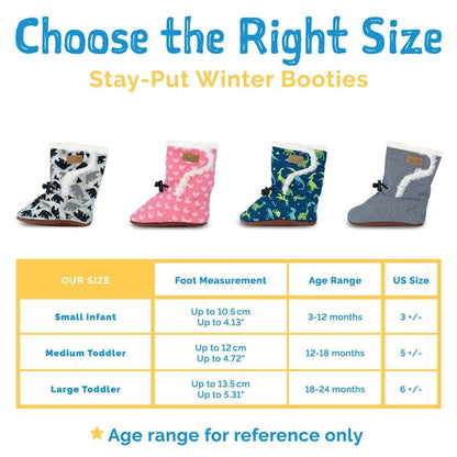 Jan & Jul Stay-Put Winter Baby Booties (Black, M) 🍁 All In One Marketplace Canada