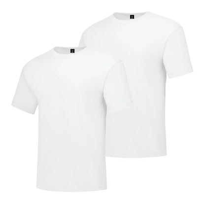 Hanes Size Men's Beefy Short Sleeve Tee Value Pack (2-Pack), White, X-Large/Tall