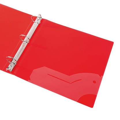Filexec 6492, 1" Frosted Ring Binder, Set of 6, 6 Assorted Colors, Blueberry, Strawberry, Grape, Lime, Lemon, Tangerine