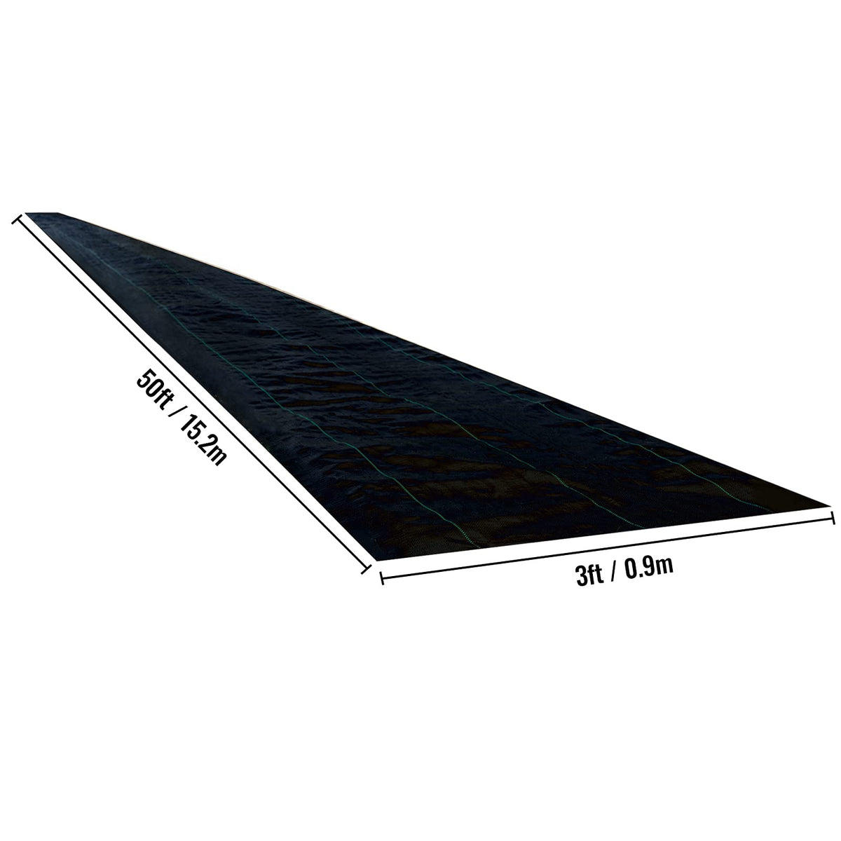Happybuy Landscape Fabric Heavy Duty 5Oz Geotextile Fabric 3 x 50Ft Ground Cover Non Woven for Commercial Greenhouse Yard Garden Barrier Cloth Blocker Mat