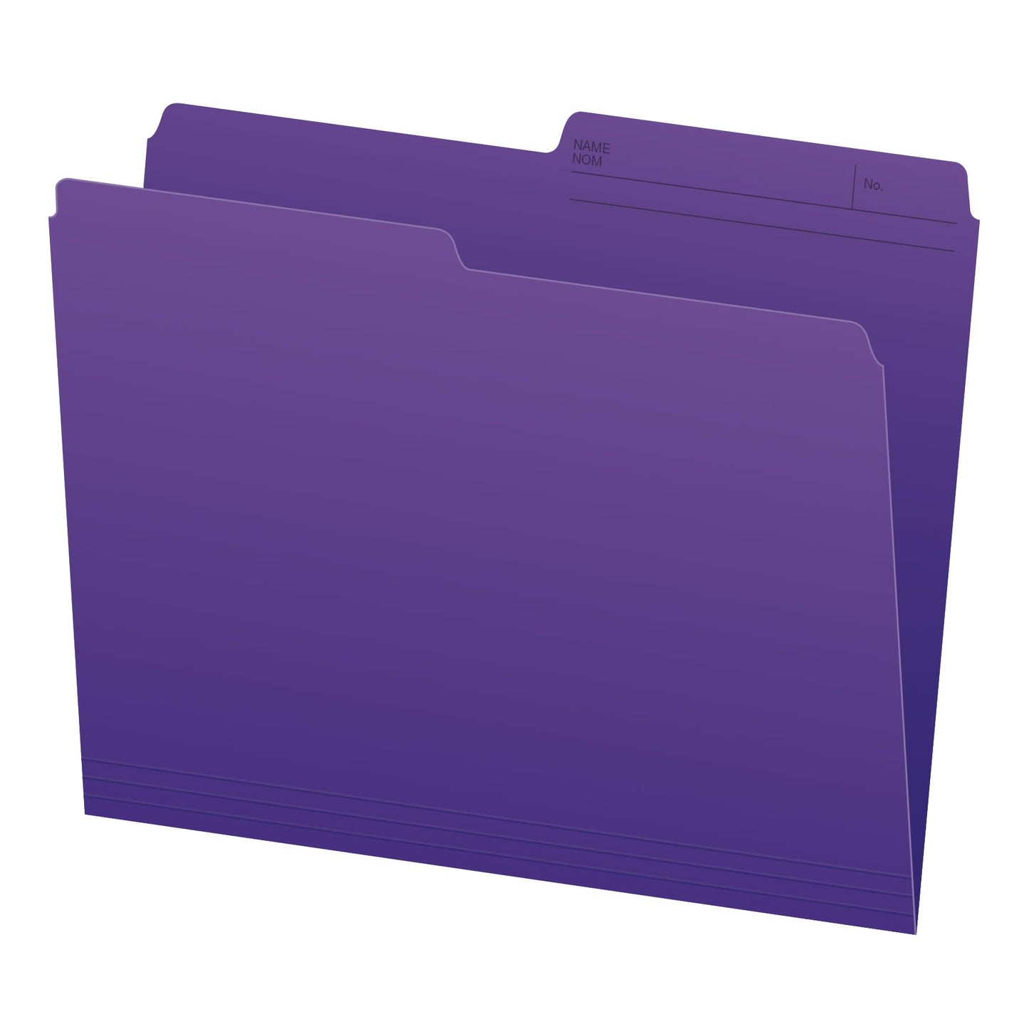 Pendaflex Colour File Folders, 1/2 Cut Tab, Letter, Violet, 100/Box Pendaflex