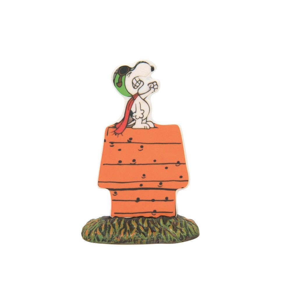 Department 56 Snow Village Halloween, ensemble de maison lumineuse et accessoires « Trick or Treat Lane » de Peanuts, 16,7 cm H x 19 cm l x 20,7 cm L, multicolore
