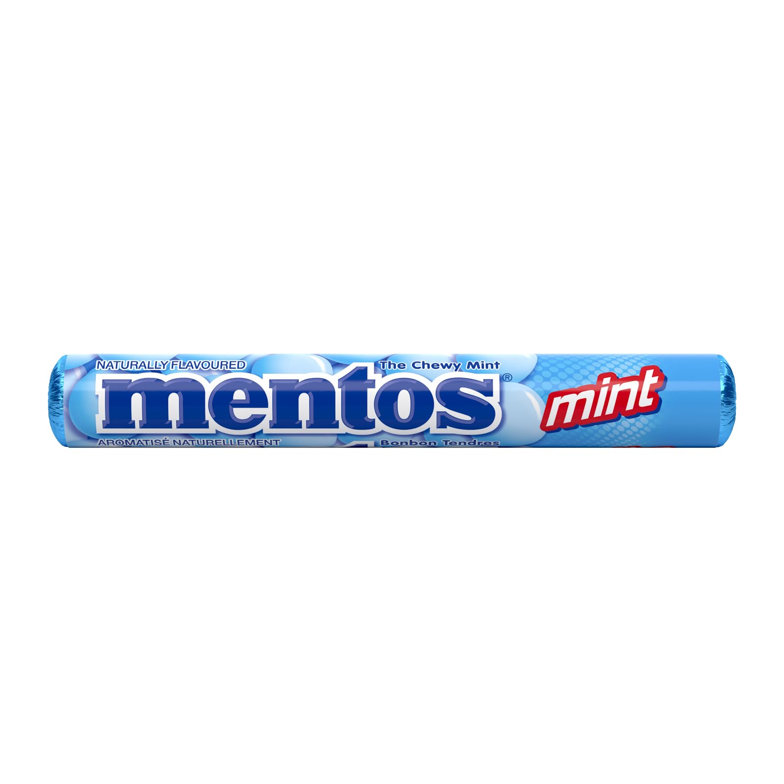 Mentos Chewy Mints, Mint - Pack of 20 Rolls (280 Pieces), 37g per roll - Available at All In One Marketplace Canada