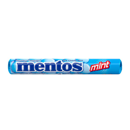 Mentos Chewy Mints, Mint - Pack of 20 Rolls (280 Pieces), 37g per roll - Available at All In One Marketplace Canada