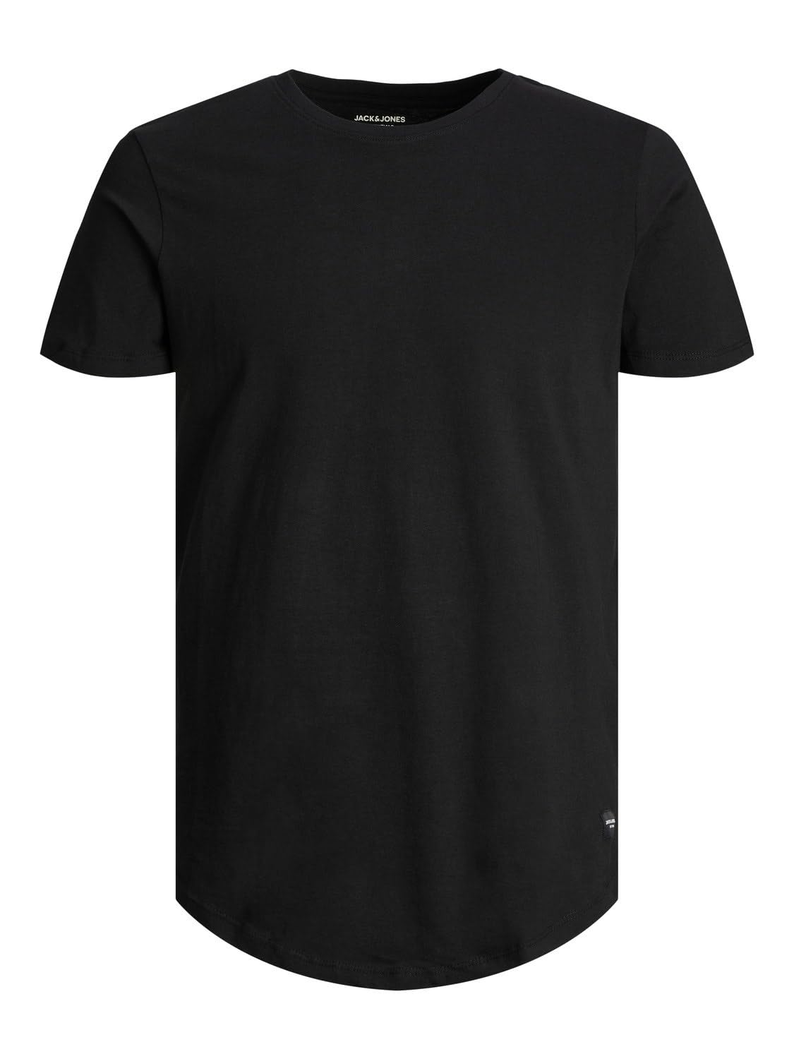JACK & JONES Men's Long Line Fit T-Shirt JJENOA TEE SS Crew Neck NOOS Black XL JACK & JONES