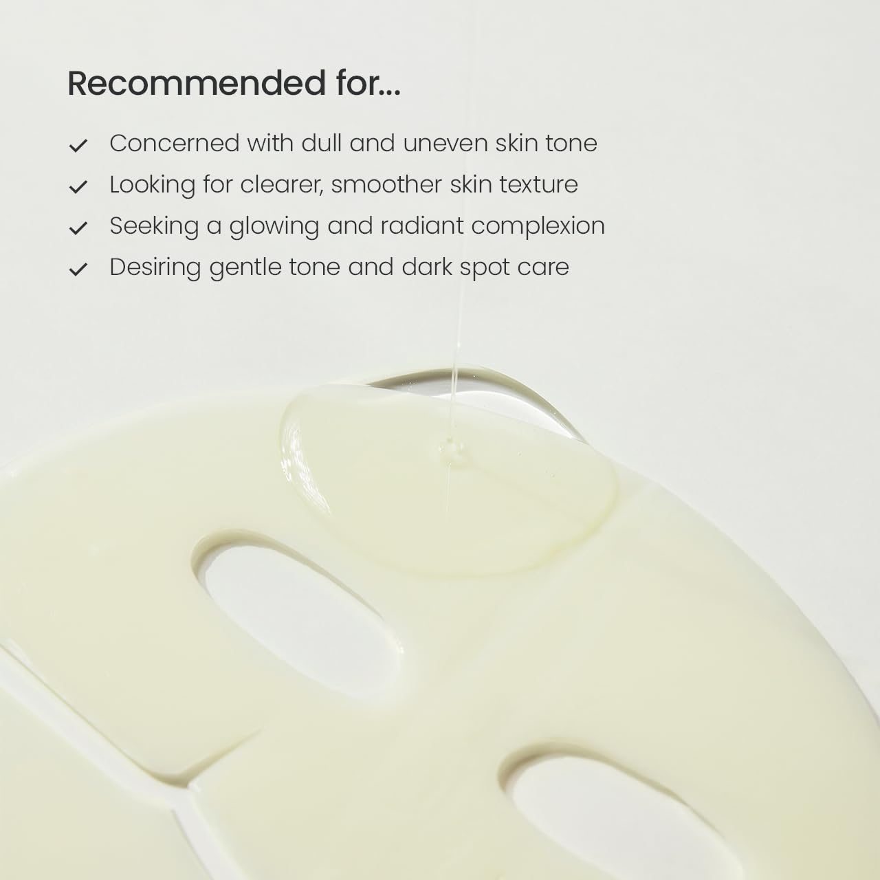BIODANCE Radiant Vita Niacinamide Real Deep Mask, Hydrogel Mask, Tone Correction, Texture Refining, Radiant Glow, 3-in-1 Visible Care, Korean Skincare, 1.19oz(34g) x 4ea