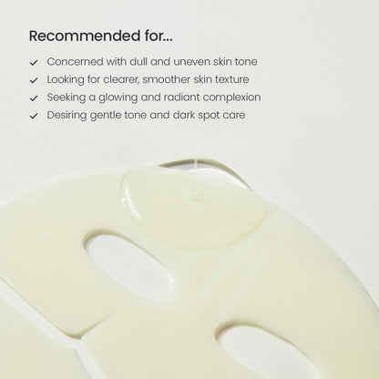 BIODANCE Radiant Vita Niacinamide Real Deep Mask, Hydrogel Mask, Tone Correction, Texture Refining, Radiant Glow, 3-in-1 Visible Care, Korean Skincare, 1.19oz(34g) x 4ea