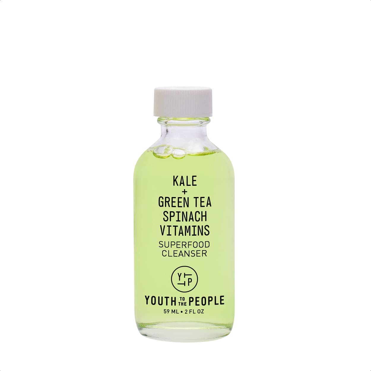 YTTP Superfood Travel Size Face Cleanser - Daily Face Wash, Pore Minimizer + Makeup Remover - Lightweight & Hydrating Gel to Foaming Face Wash for Glowing Skin - Vegan Skin Care for Men & Women (2oz) Youth To The People