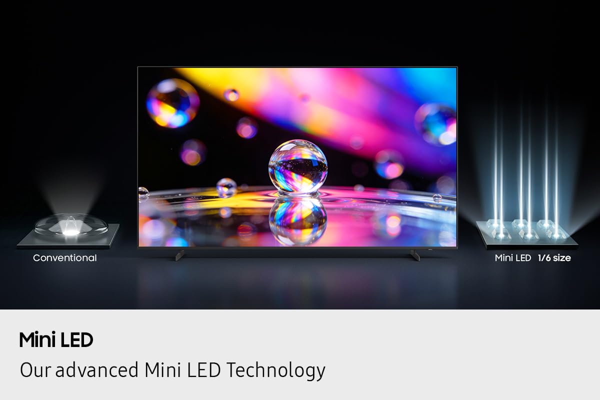 Téléviseur Mini LED Samsung 65 pouces, M70H, Mini LED HDR avec spectre de couleurs pures, conversion ascendante 4K, téléviseur intelligent, concentrateur de jeu, Dolby 2.0, téléviseur (UN65M70HAFXZC, 2026)