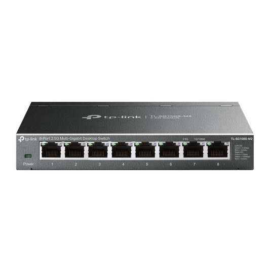 TP-Link TL-SG108S-M2 | 8-Port 2.5G Multi-Gigabit Unmanaged Network Switch, Ethernet Splitter | 2.5G Bandwidth | Plug & Play | Desktop/Wall-Mount | Fanless Metal Design | Limited Lifetime Protection 🍁 All In One Marketplace Canada TP-Link