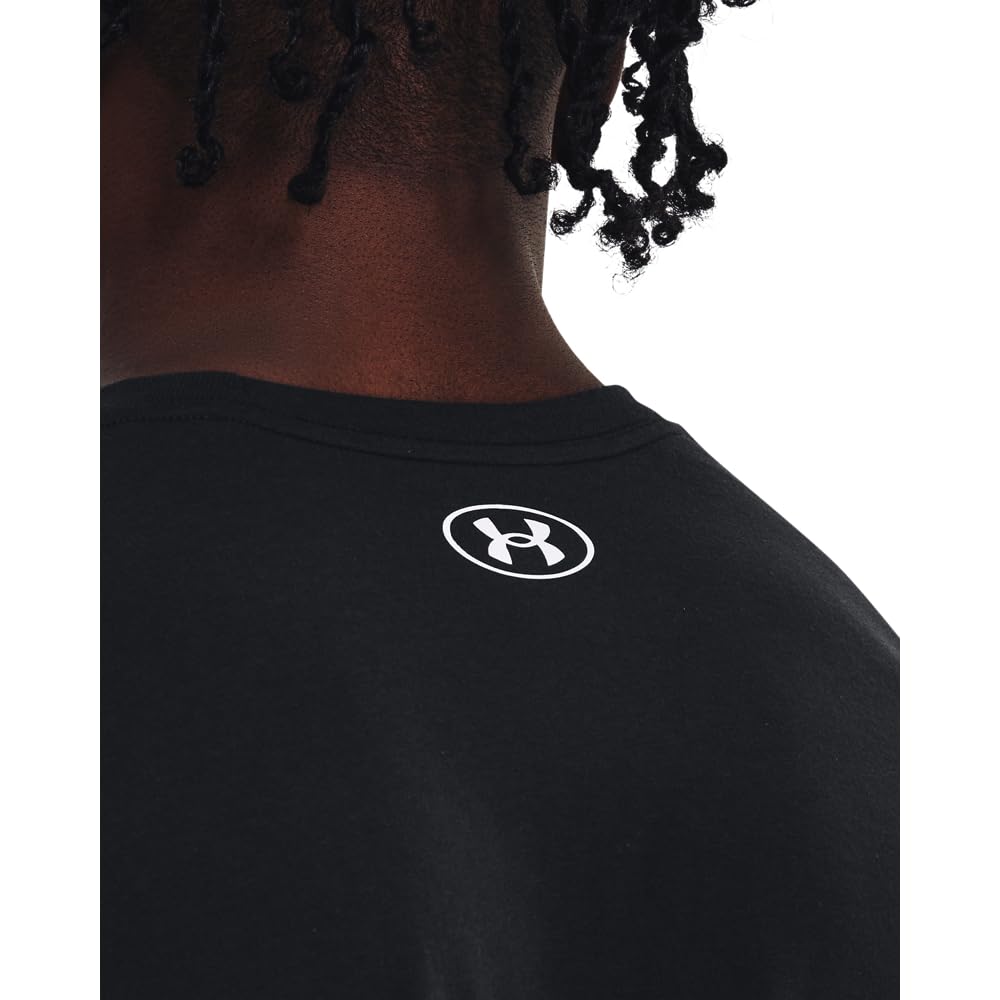 Under Armour Men's Sportstyle Logo Short Sleeve T Shirt, (001) Black / / White, 3X-Large Under Armour