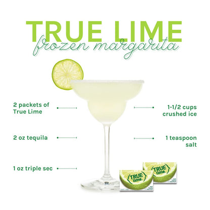 True Lime Water Enhancer - Sugar Free, 0 Calories, 100% Natural Lime Flavor - 100 Single-Serve Packets (Bilingual Label)