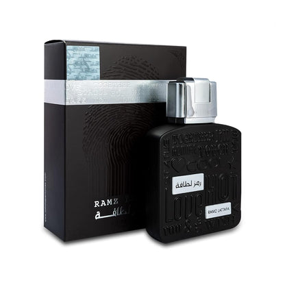 Lattafa Ramz Lattafa Silver for Unisex Eau de Parfum Spray, 3.4 Ounce