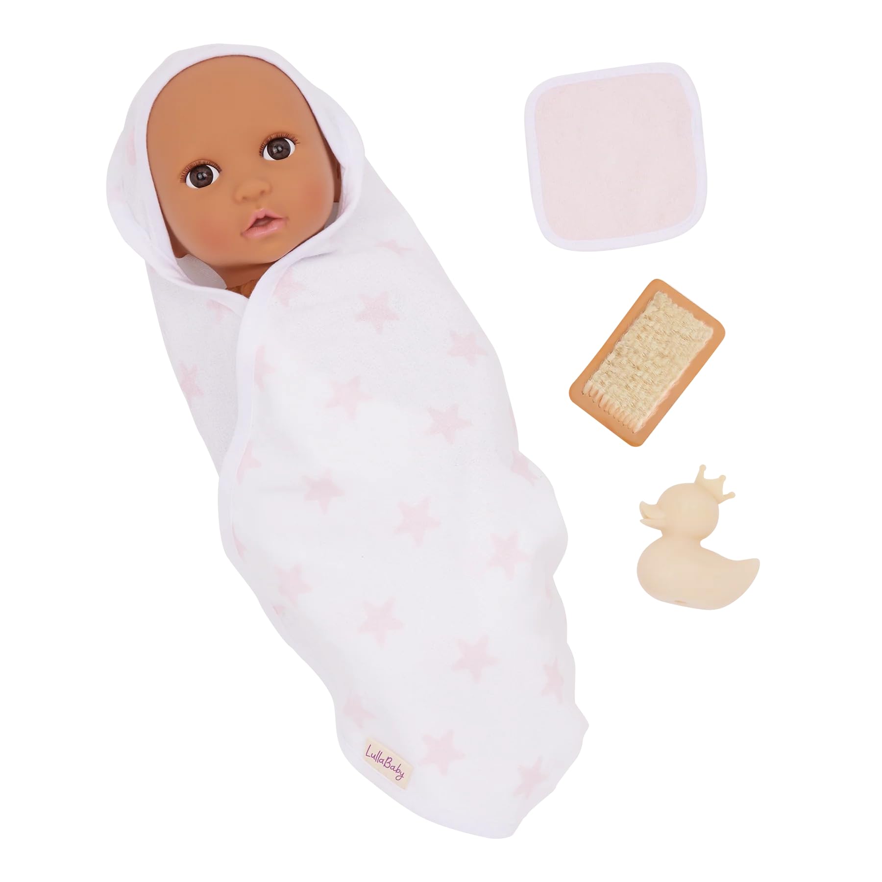 LullaBaby Baby Doll Clothes Set, 13-Piece Fashion and Bath Outfits LullaBaby