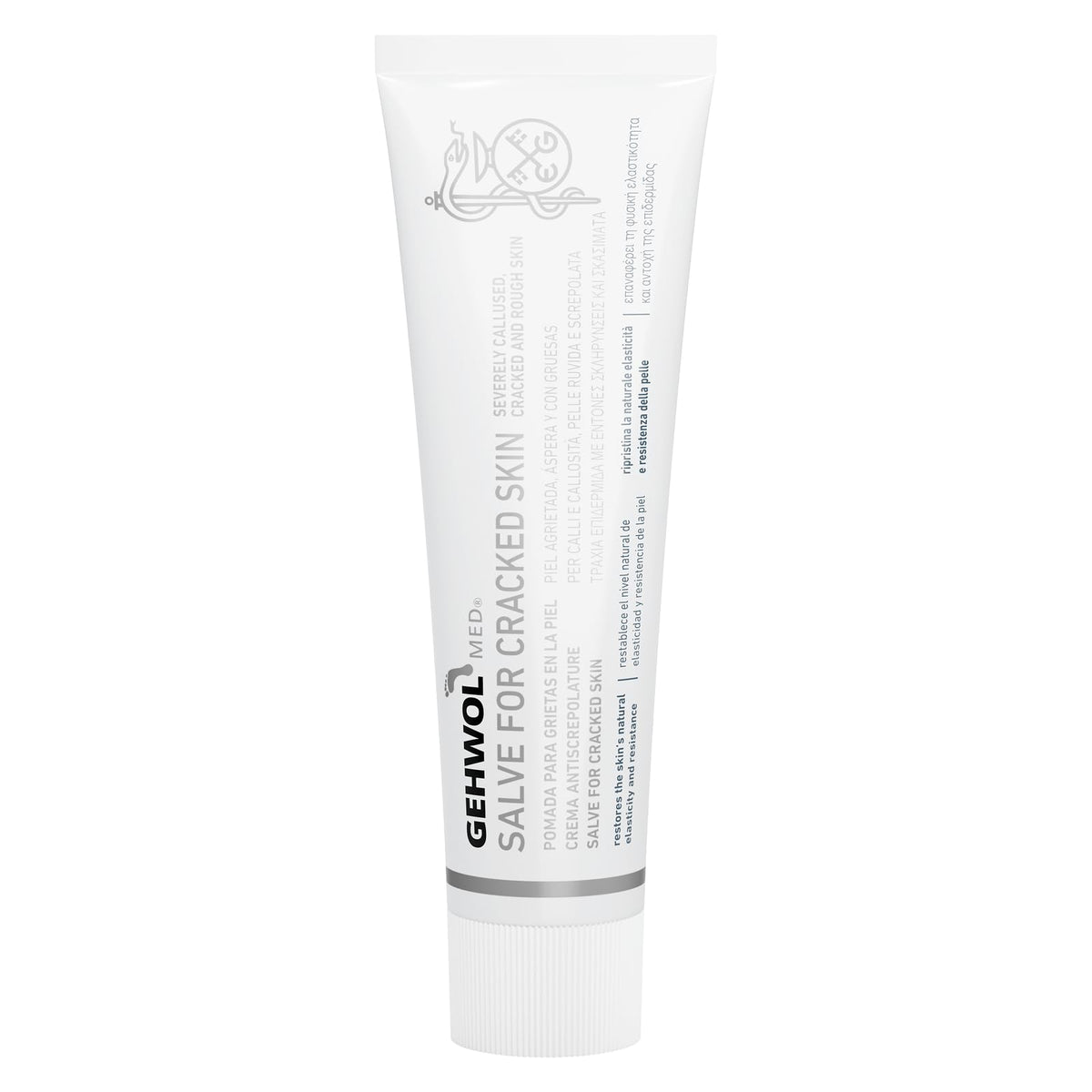 Gehwol Med Salve for Cracked Skin, 75 ml., transparent