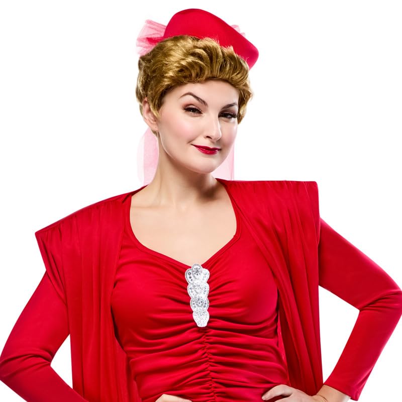Ensemble de costume de Blanche pour femme, des Golden Girls, par Rubies, avec perruque, taille M, look emblématique de la série télévisée, parfait pour Halloween, les fêtes et plus encore