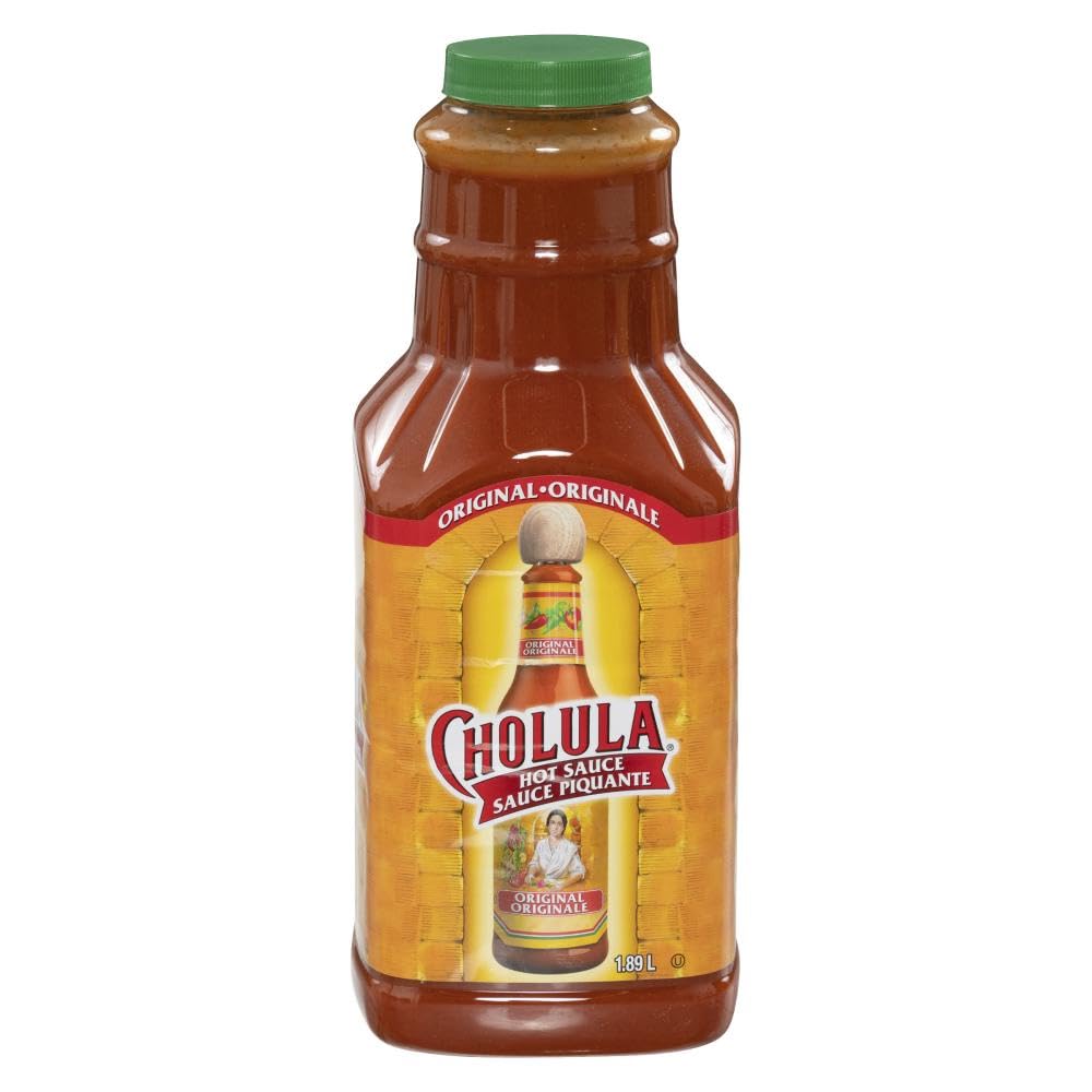 Cholula Original Hot Sauce, 1.89 L - Mexican Pepper Blend with Signature Spice, Ideal for Tacos, Eggs, Wings and More