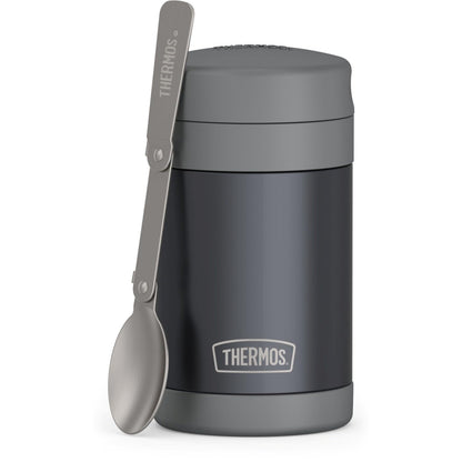 THERMOS FUNTAINER Food Jar with Spoon, 16oz, Matte Charcoal 🍁 All In One Marketplace Canada