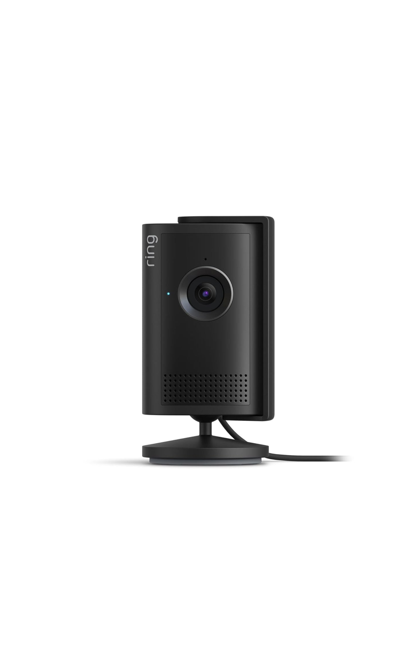 Ring Indoor Cam Plus, Plug-In (Newest Model) — Retinal 2K for crisp, true-to-life video quality, 4x Enhanced Zoom, Low-Light Sight, Black