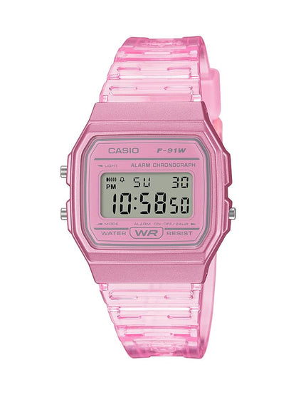 Casio Quartz Watch with Resin Strap, Pink, 20 (Model: F-91WS-4CF) Casio