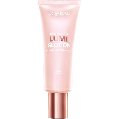 L’Oréal Paris True Match Lumi Glotion, Highlighter, Natural Glow Enhancer for Face & Body, Makeup, Instantly Hydrates and Illuminates Skin, Sheer Color Tint, Offers a Sunkissed Glow, 901 Fair, 40 ml