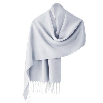 Womens Scarf Pashmina Shawls & Wraps 79x28 Acrylic Blend Silver 🍁 All In One Marketplace Canada