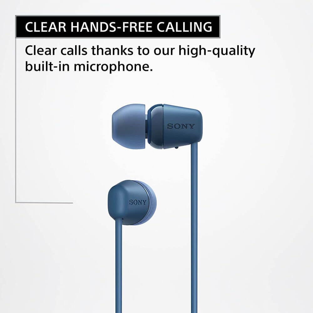Sony WI-C100 Wireless in-Ear Bluetooth Headphones with Built-in Microphone, White 🍁 All In One Marketplace Canada