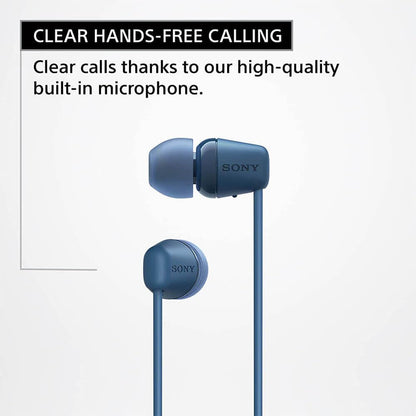 Sony WI-C100 Wireless in-Ear Bluetooth Headphones with Built-in Microphone, White 🍁 All In One Marketplace Canada