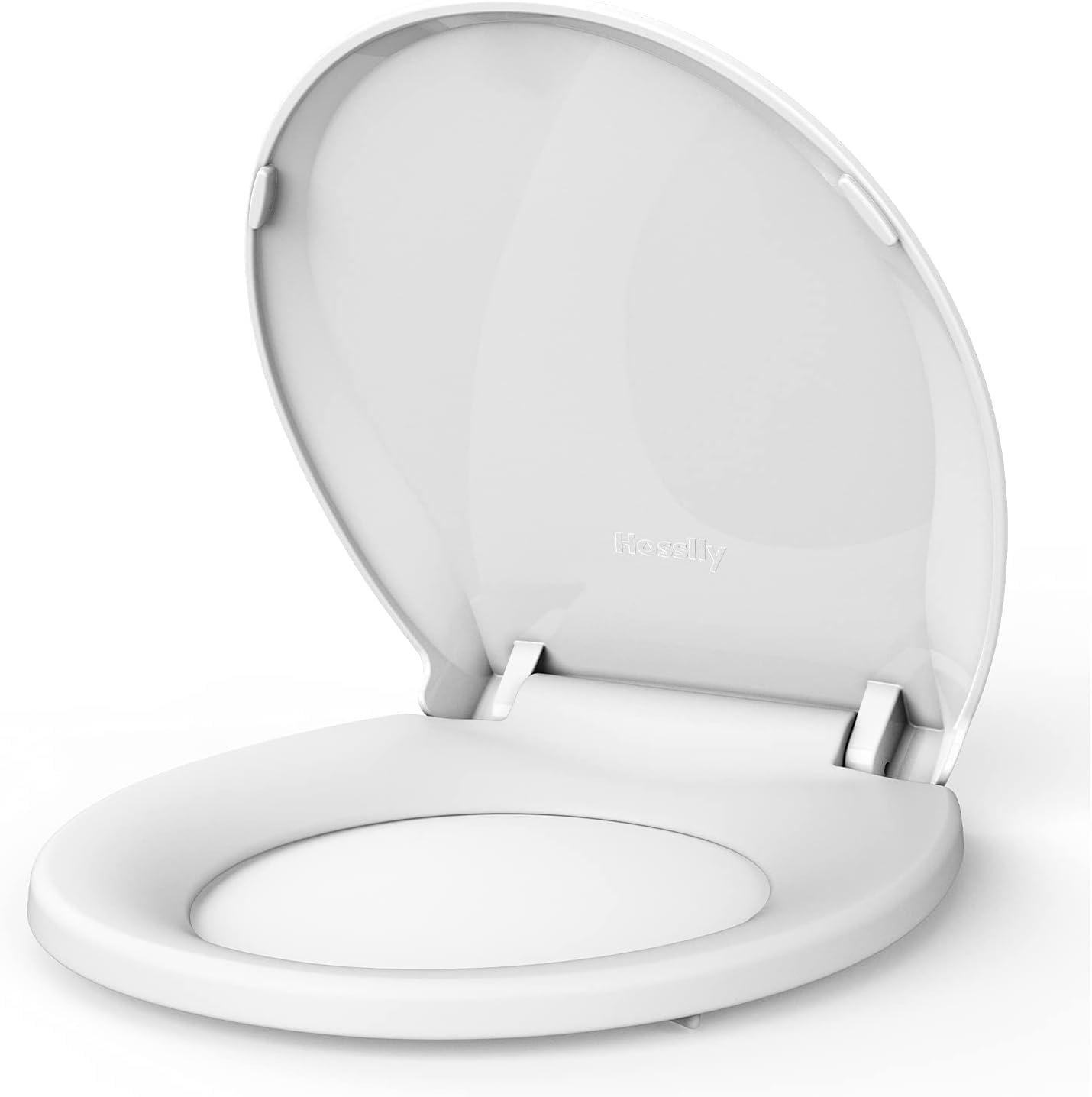 Soft Close Commercial Toilet Seat – 17 Round, Thickened White PP, Quiet Lid, Easy Install & Clean, Never Loosen, Restroom Grade, Fits Most Standard Toilets – Size: 17/19" PeacefulHues