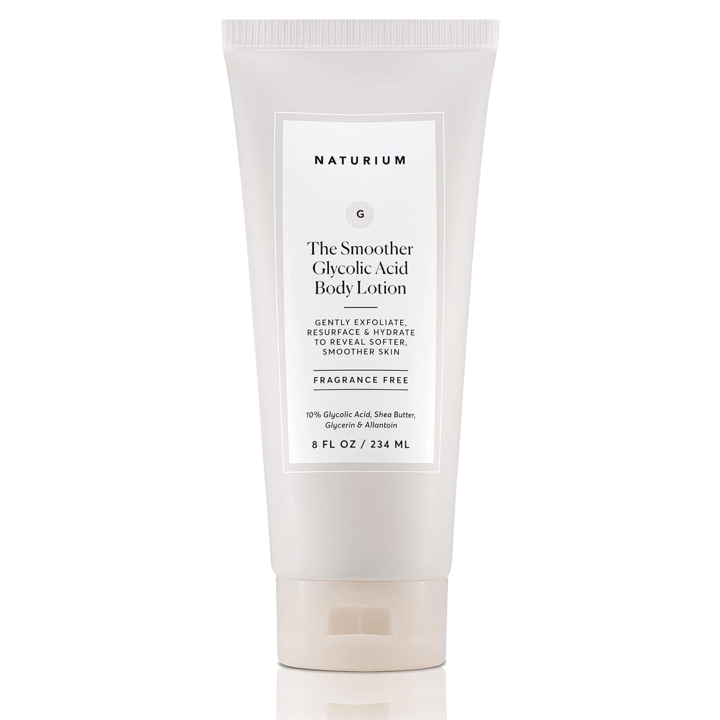 Naturium The Smoother Glycolic Body Lotion | Moisturizing & Exfoliating Cream, With AHA, For Rough and Dry Skin | 8 FL OZ / 234 ml Naturium