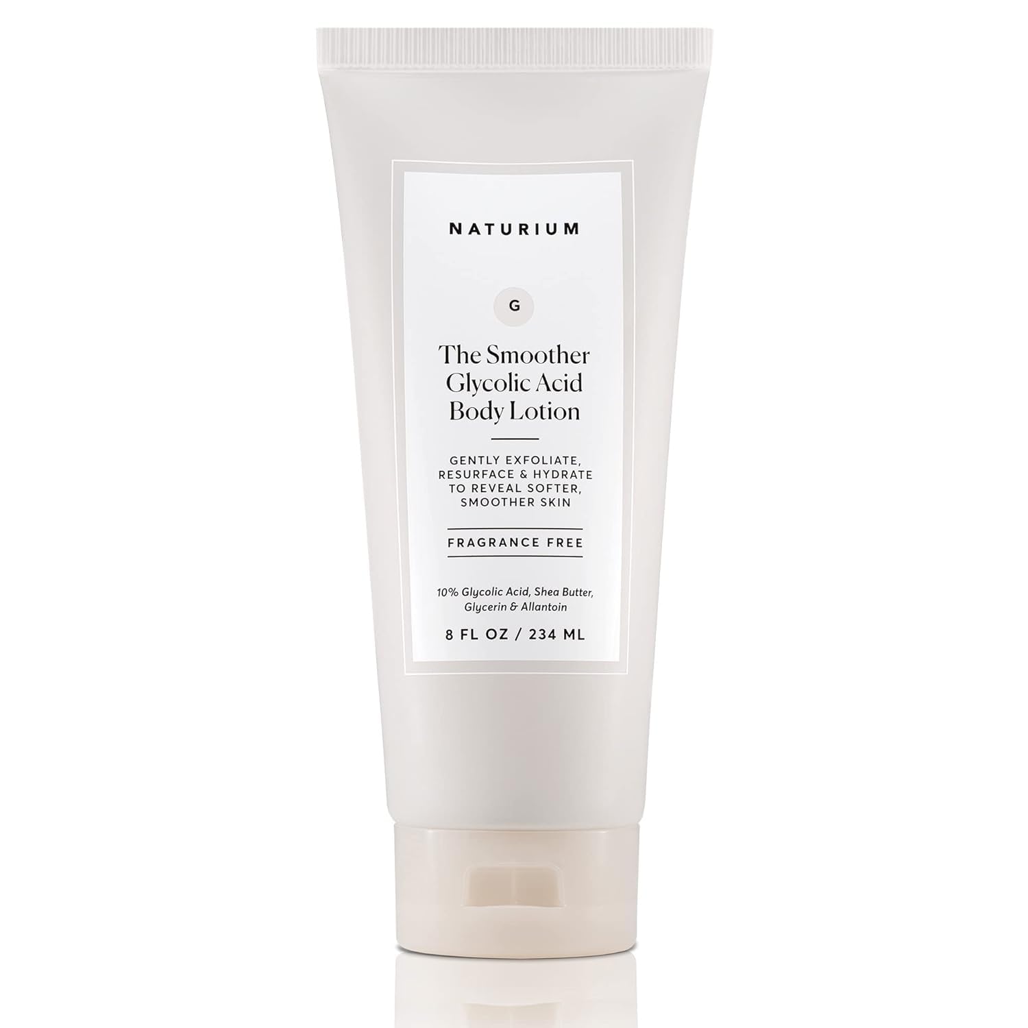 Naturium The Smoother Glycolic Body Lotion | Moisturizing & Exfoliating Cream, With AHA, For Rough and Dry Skin | 8 FL OZ / 234 ml Naturium