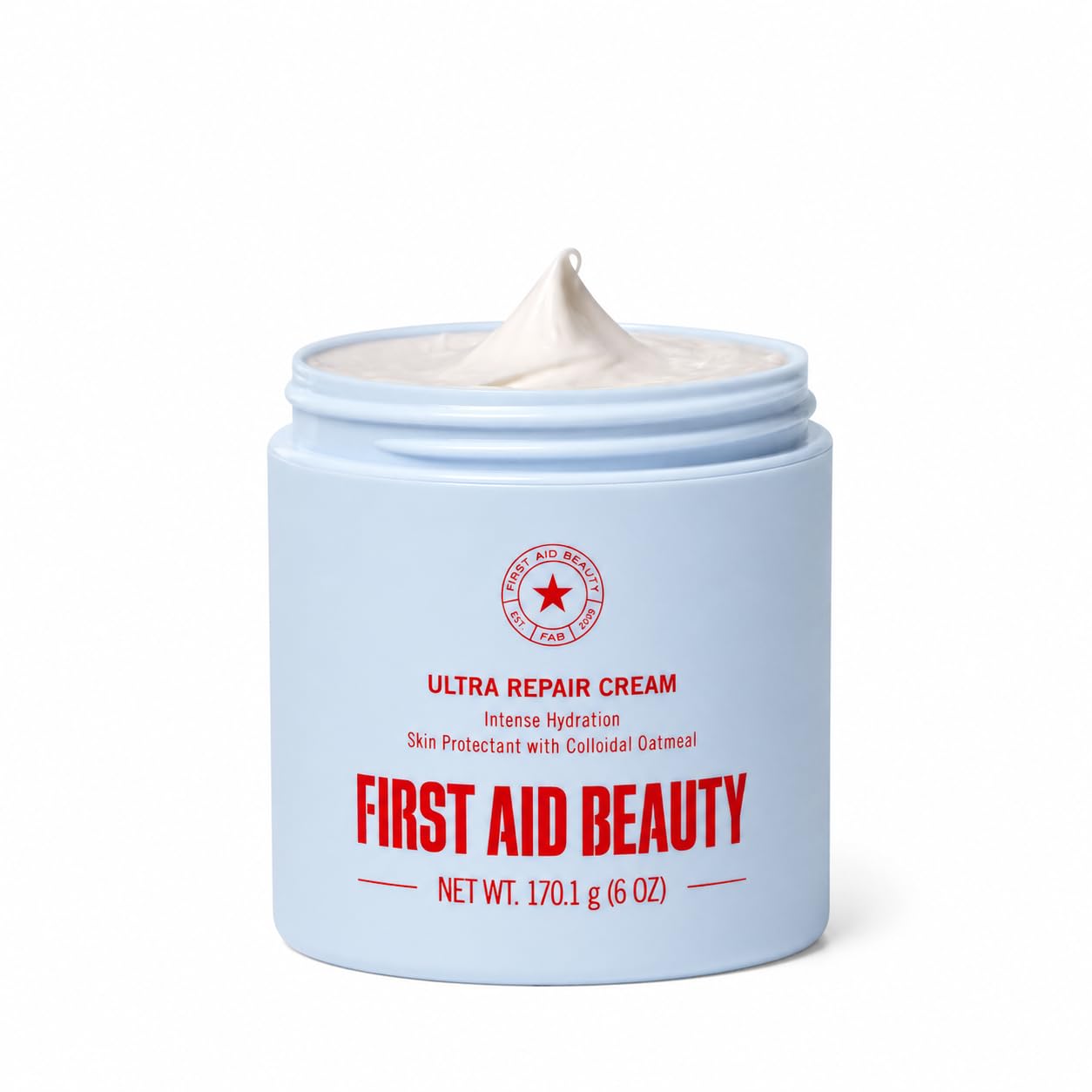 First Aid Beauty - Ultra Repair Cream - Intense Hydration Face & Body Moisturizer - Whipped Colloidal Oatmeal Clinically Proven to Strengthen Skin Barrier in 7 Days - Helps Relieve Eczema, 6 oz First Aid Beauty