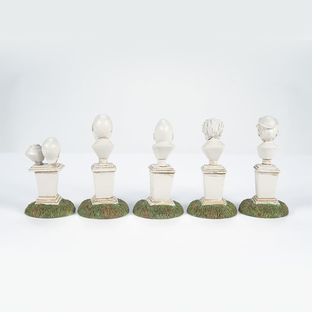 Department 56 Snow Village Halloween Accessories Disneyland The Haunted Mansion Singing Busts Figurine Set, 2.5 Inch, Multicolor