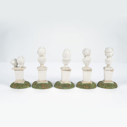 Department 56 Snow Village Halloween Accessories Disneyland The Haunted Mansion Singing Busts Figurine Set, 2.5 Inch, Multicolor