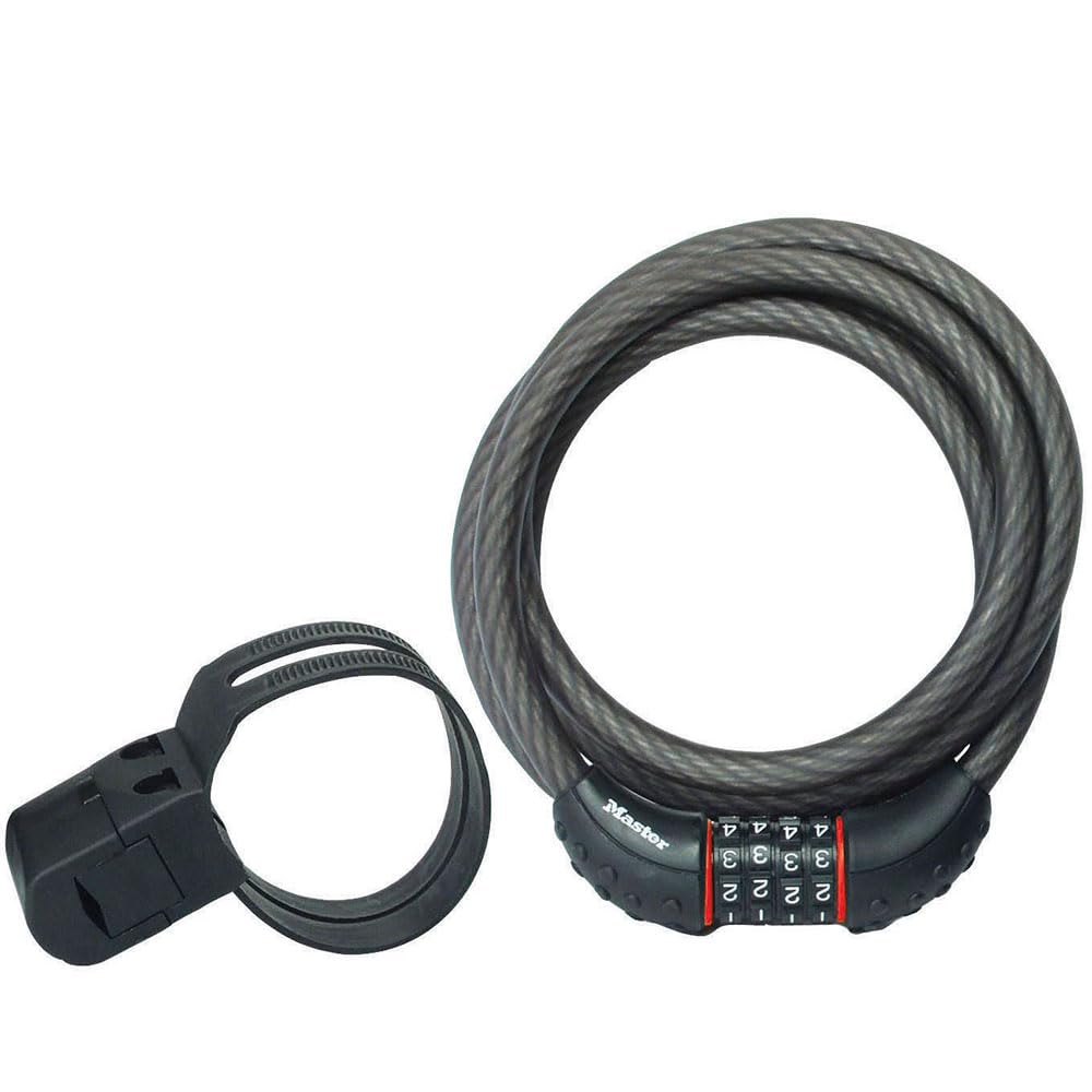 Master Lock 8122D Combination Cable Lock, 6-Feet x 1/2-Inch - Available at All In One Marketplace Canada